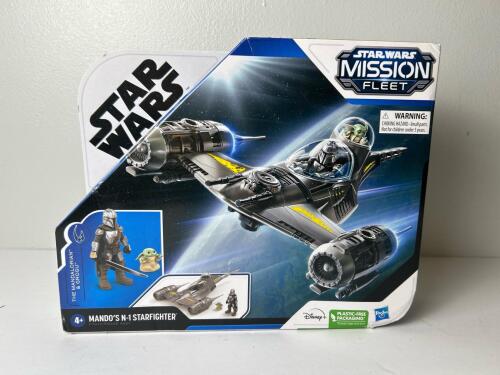 Star Wars Mission Fleet Mandalorian N-1 Starfighter Set with Grogu, Hasbro 2023
