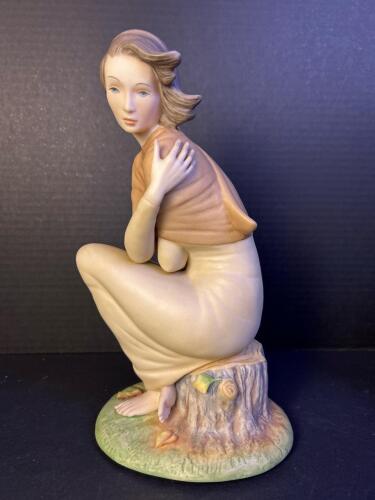 Laszlo Ispanky Limited Edition Porcelain Figurine, Seated Woman, #167/500