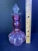 Antique Bohemian Art Glass Tumblers & Decanter - 2