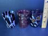Antique Bohemian Art Glass Tumblers & Decanter - 4