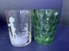 Antique Bohemian Art Glass Tumblers & Decanter - 6