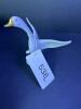 Small Holl&oacute;h&aacute;za Porcelain Flying Goose Figurine, Hand-Painted with Gold Accents - 6