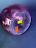 Cranberry Glass Decanter & Glass Set Faceted Crystal Stopper & Etched Fern Design - 4