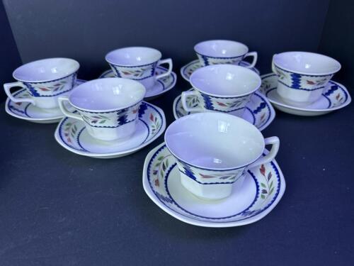 Adams Lancaster English Ironstone Teacup & Saucer Set
