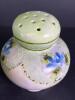 Hand-Painted Japanese Blue Floral Porcelain Salt Shaker - 2