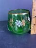 Small Carnival Glass Bicentennial Toothpick Holder & Gilt Tumblers - 4