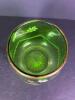 Small Carnival Glass Bicentennial Toothpick Holder & Gilt Tumblers - 5