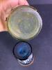 Small Carnival Glass Bicentennial Toothpick Holder & Gilt Tumblers - 9