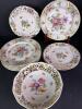 Schumann Dresden Bavaria & Victoria Czechoslovakia Floral Porcelain Plates & Bowl