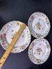 Schumann Dresden Bavaria & Victoria Czechoslovakia Floral Porcelain Plates & Bowl - 2