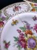 Schumann Dresden Bavaria & Victoria Czechoslovakia Floral Porcelain Plates & Bowl - 5