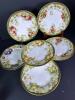 Imperial Crown China Austrian Hand-Painted Fruit & Floral Plates