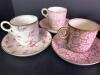 Bailey Banks & Biddle Demitasse Cup & Saucer Set - 3