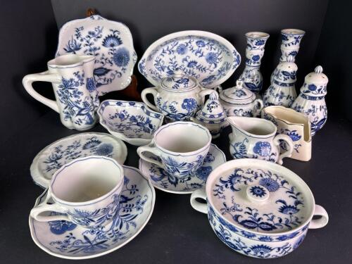 Vienna Woods Blue Onion & Blue Danube Pattern Blue & White China Pieces