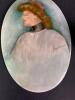 Hand-Painted Porcelain Portrait Plaque by Jean Springer - 3