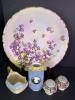 Assorted Porcelain Set &ndash; Plate, Creamer, Vase & Shakers
