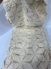 Hand Crocheted Scalloped Edge Cotton Lace Throw Blanket 48"x 59" - 5