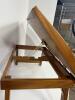 Folding Wooden Lap Desk Bed Tray Adjustable Top Brass Accents - 3