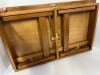 Folding Wooden Lap Desk Bed Tray Adjustable Top Brass Accents - 7