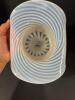 Hand-Blown Opalescent Swirl Art Glass Top Hat Vase - 3