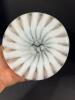 Hand-Blown Opalescent Swirl Art Glass Top Hat Vase - 4