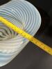 Hand-Blown Opalescent Swirl Art Glass Top Hat Vase - 9