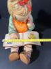 Large Goebel Hummel "Bookworm" Girl Reading Figurine (Repair Pictured) - 10