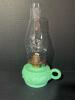 Jadeite Green Milk Glass Finger Oil Lamp Eagle Burner