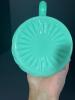 Jadeite Green Milk Glass Finger Oil Lamp Eagle Burner - 5
