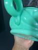 Jadeite Green Milk Glass Finger Oil Lamp Eagle Burner - 6