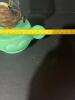 Jadeite Green Milk Glass Finger Oil Lamp Eagle Burner - 9