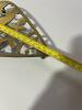 Brass Trivet Floral Pierced Design 3 Footed Stand - 4