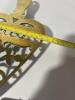 Brass Trivet Floral Pierced Design 3 Footed Stand - 5