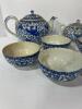 Japanese Blue & White Porcelain Phoenix Tea Set - 2