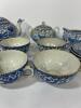 Japanese Blue & White Porcelain Phoenix Tea Set - 3