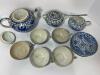Japanese Blue & White Porcelain Phoenix Tea Set - 5