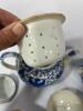 Japanese Blue & White Porcelain Phoenix Tea Set - 6
