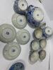 Japanese Blue & White Porcelain Phoenix Tea Set - 9
