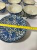 Japanese Blue & White Porcelain Phoenix Tea Set - 10