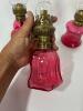 Cranberry Glass Miniature Boudoir Oil Lamps - 5