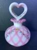 Fenton Hand-Painted Heart Topped Vase