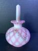 Fenton Hand-Painted Heart Topped Vase - 2