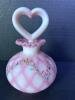 Fenton Hand-Painted Heart Topped Vase - 3