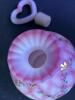 Fenton Hand-Painted Heart Topped Vase - 6