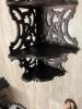 Victorian Style 4-Tier Ornate Wood Fretwork Wall-Mounted Corner Shelf - 3