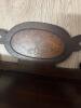 Wooden Wall Shelf Scrollwork and Inlaid Motif - 3