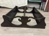 Wooden Wall Shelf Scrollwork and Inlaid Motif - 4