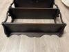 Wooden Wall Shelf Scrollwork and Inlaid Motif - 5