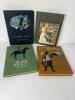 Set of 4 Antique Illustrated Children&rsquo;s Classics Featuring Treasure Island Black Beauty King Arthur