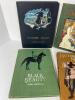 Set of 4 Antique Illustrated Children&rsquo;s Classics Featuring Treasure Island Black Beauty King Arthur - 2